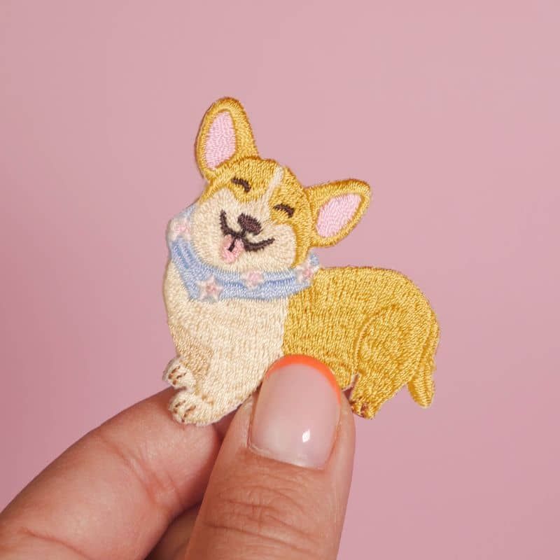 Patch thermocollant chien Corgi Malicieuse