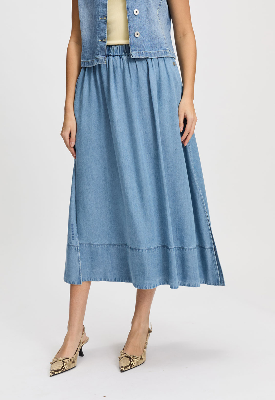 Silvercreek Premium Fauve Midi Rok
