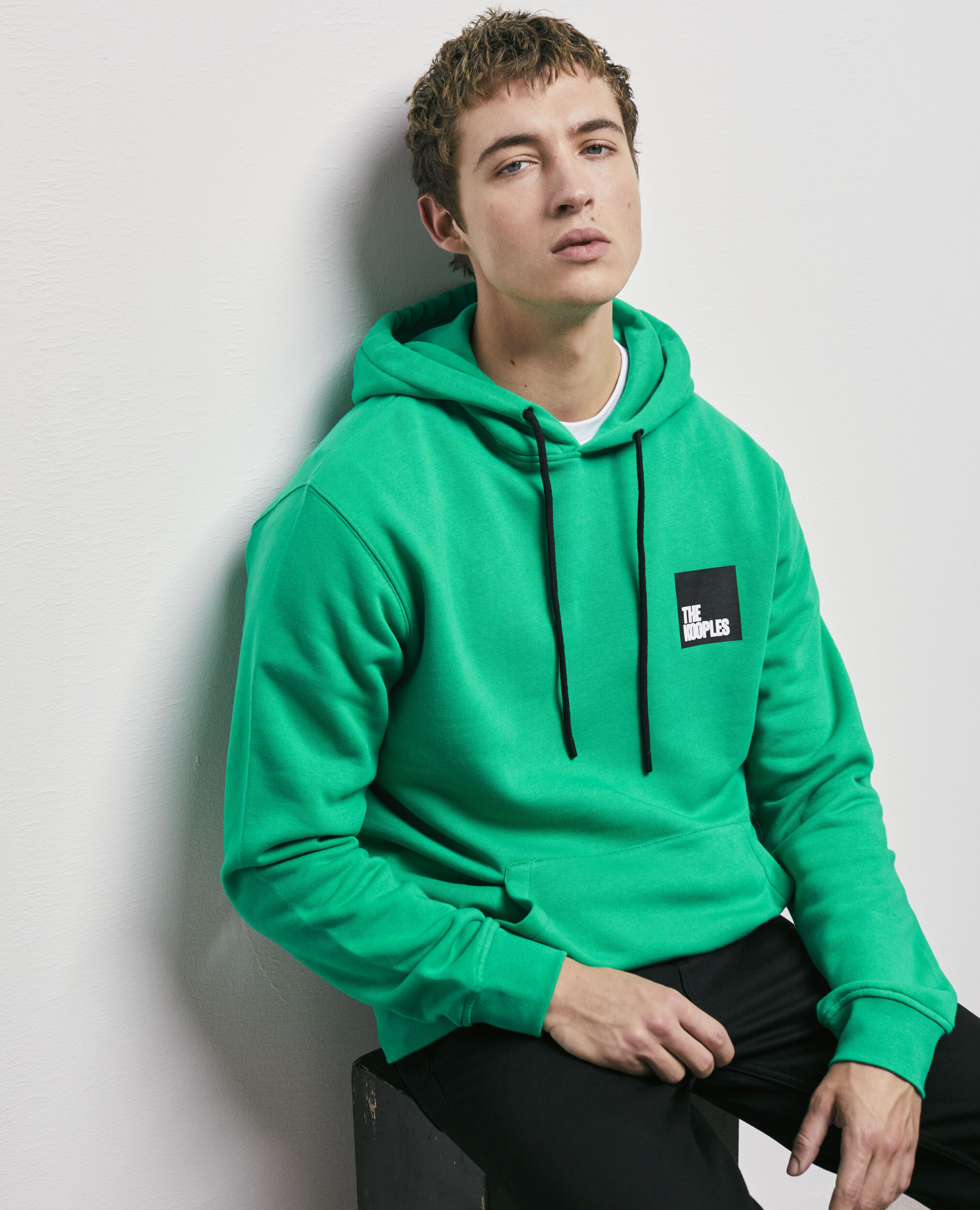 Sweatshirt à logo vert