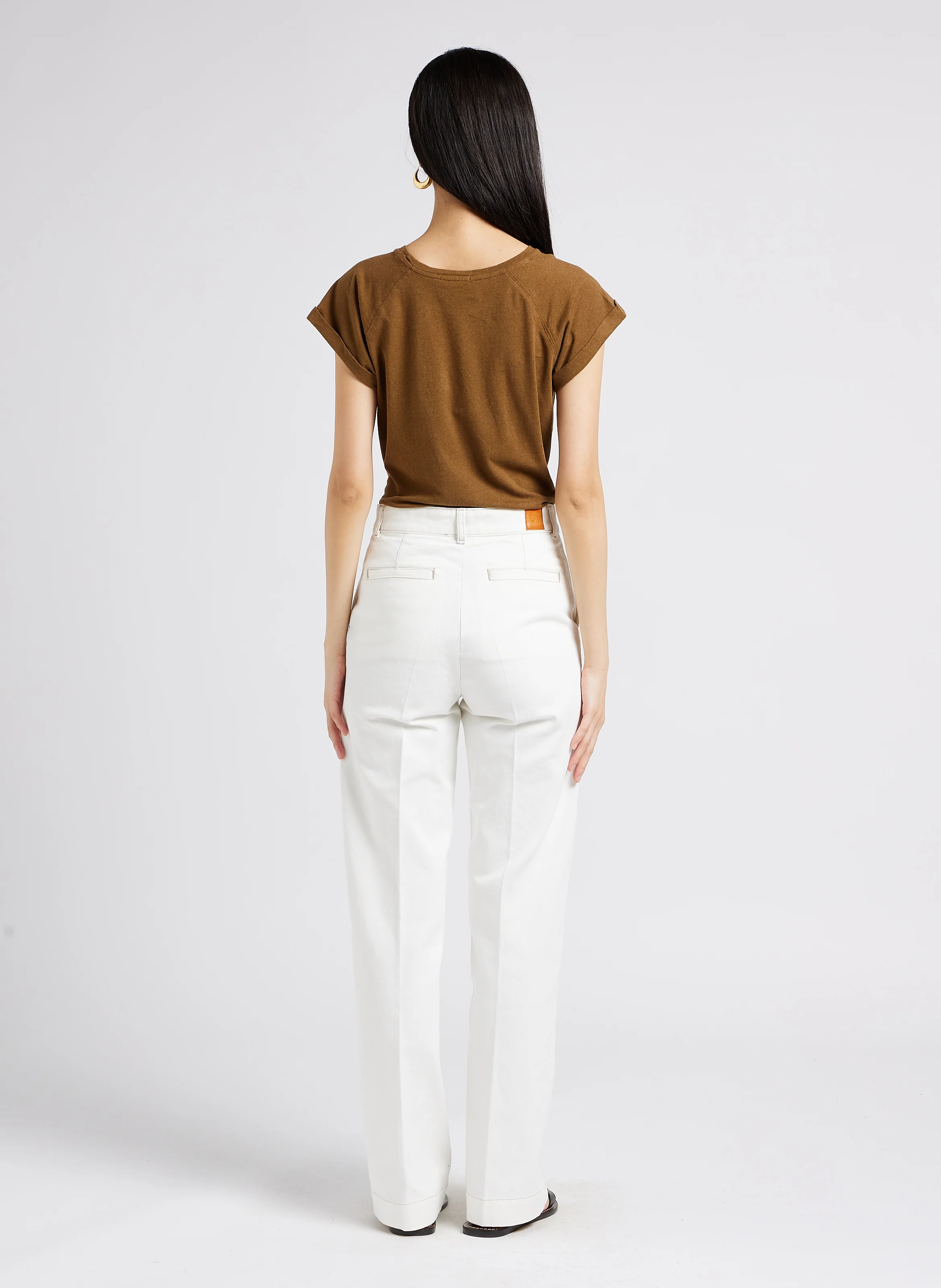 CALIFORNIA - Jean bootcut en coton | Blanc
