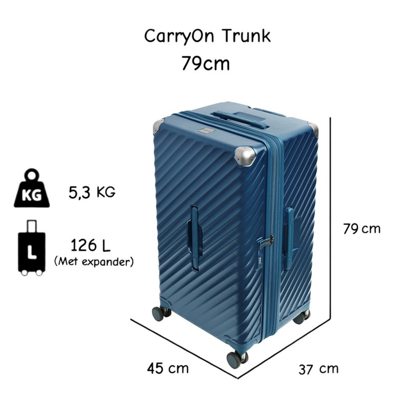 CarryOn Trunk 126 liter reiskoffer - Blue
