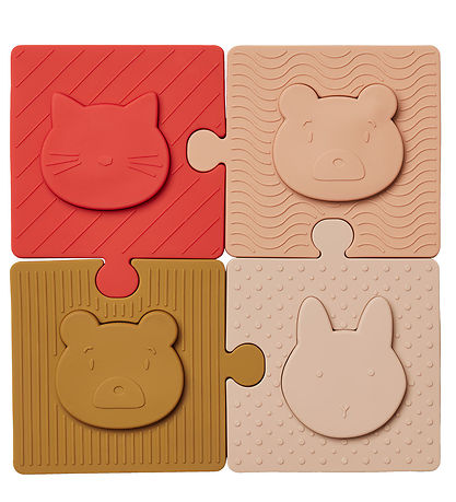 Liewood Puzzlespiel - Silikon - 4 Teile - Bodil - Rose Multi Mi