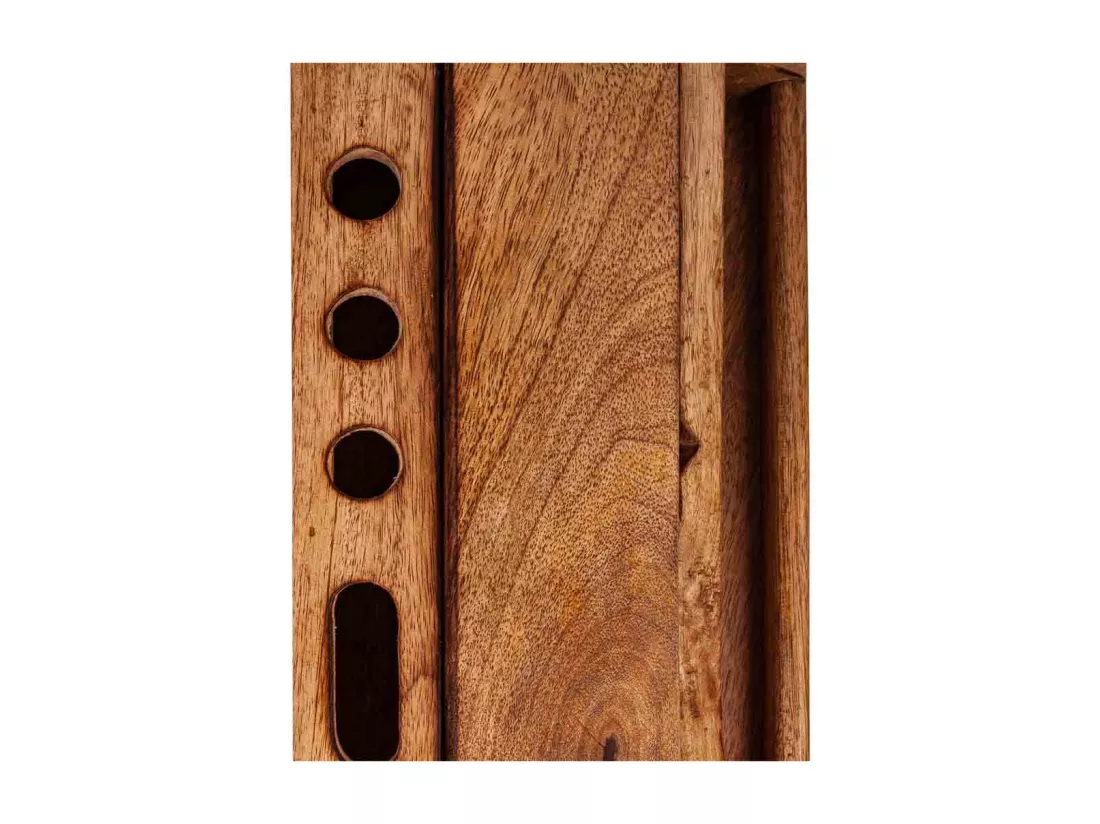 Boîte de rangement de table marron 25x6.5x15h