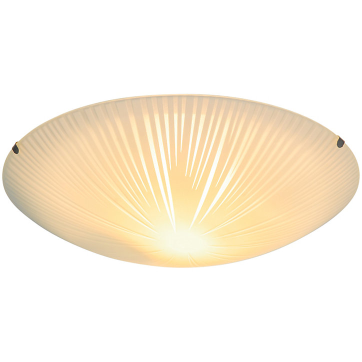 Plafonnier E27 42W GoodHome Dius mat blanc H.9 x Ø30 cm