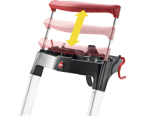 Hailo L100 TopLine Aluminium Veiligheidstrapladder 6 Treden
