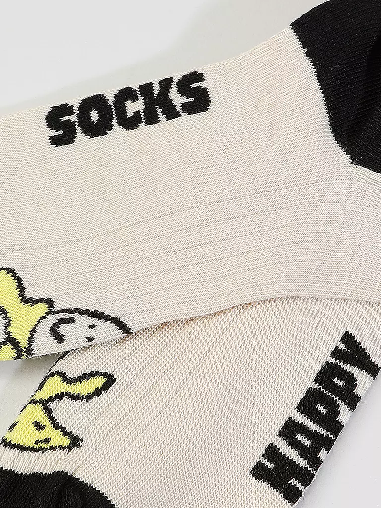 HAPPY SOCKS Damen Socken BANANA 36-40 white beige