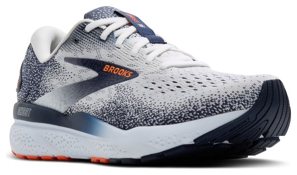 Chaussures Running Brooks Ghost 16 Blanc/Orange Homme