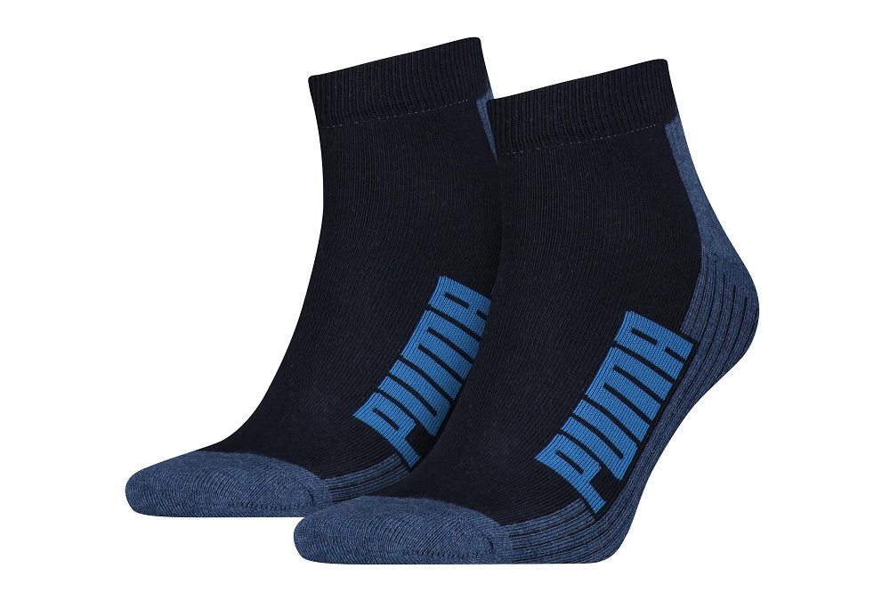 2er Pack PUMA Damen und Herren Socken - blau-navy - 35/38
