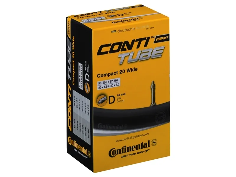 CONTINENTAL Compact Tube Wide 20 x 2,0 - 2,4 (50-62x406) Dunlop 40 mm