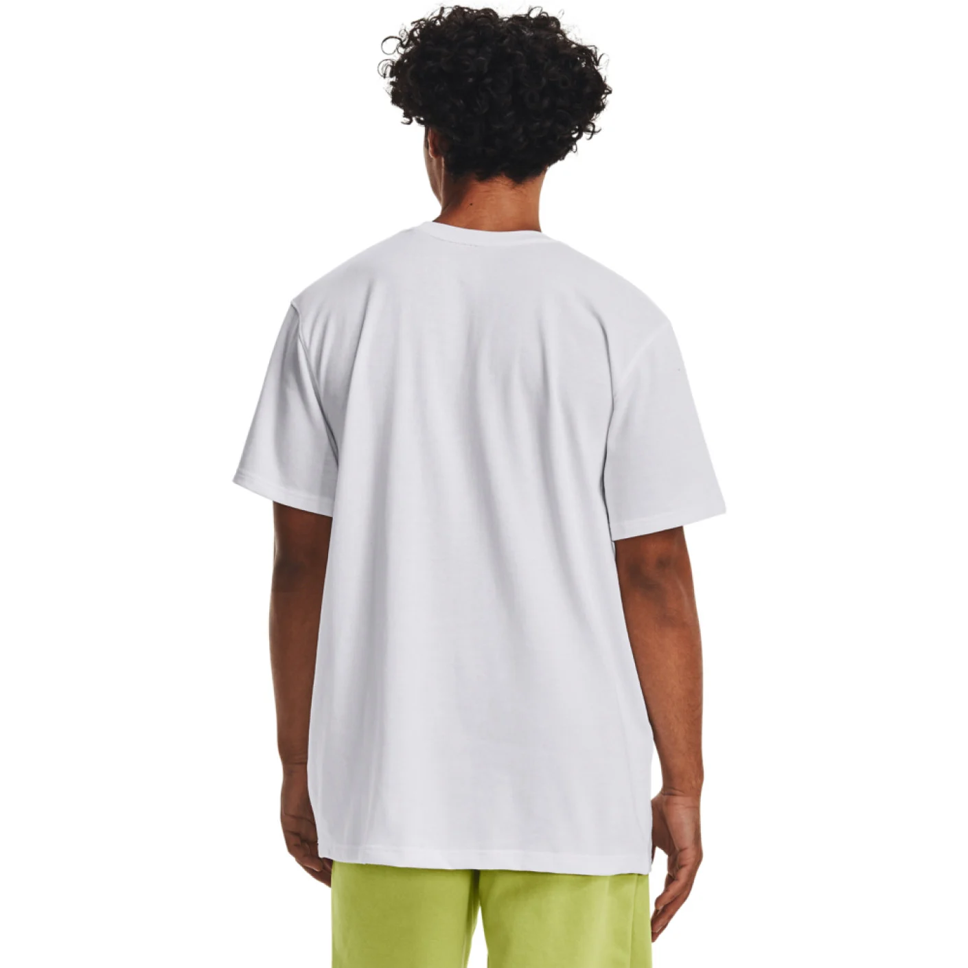 Under Armour Heavyweight T-Shirt Logo Wit Zwart