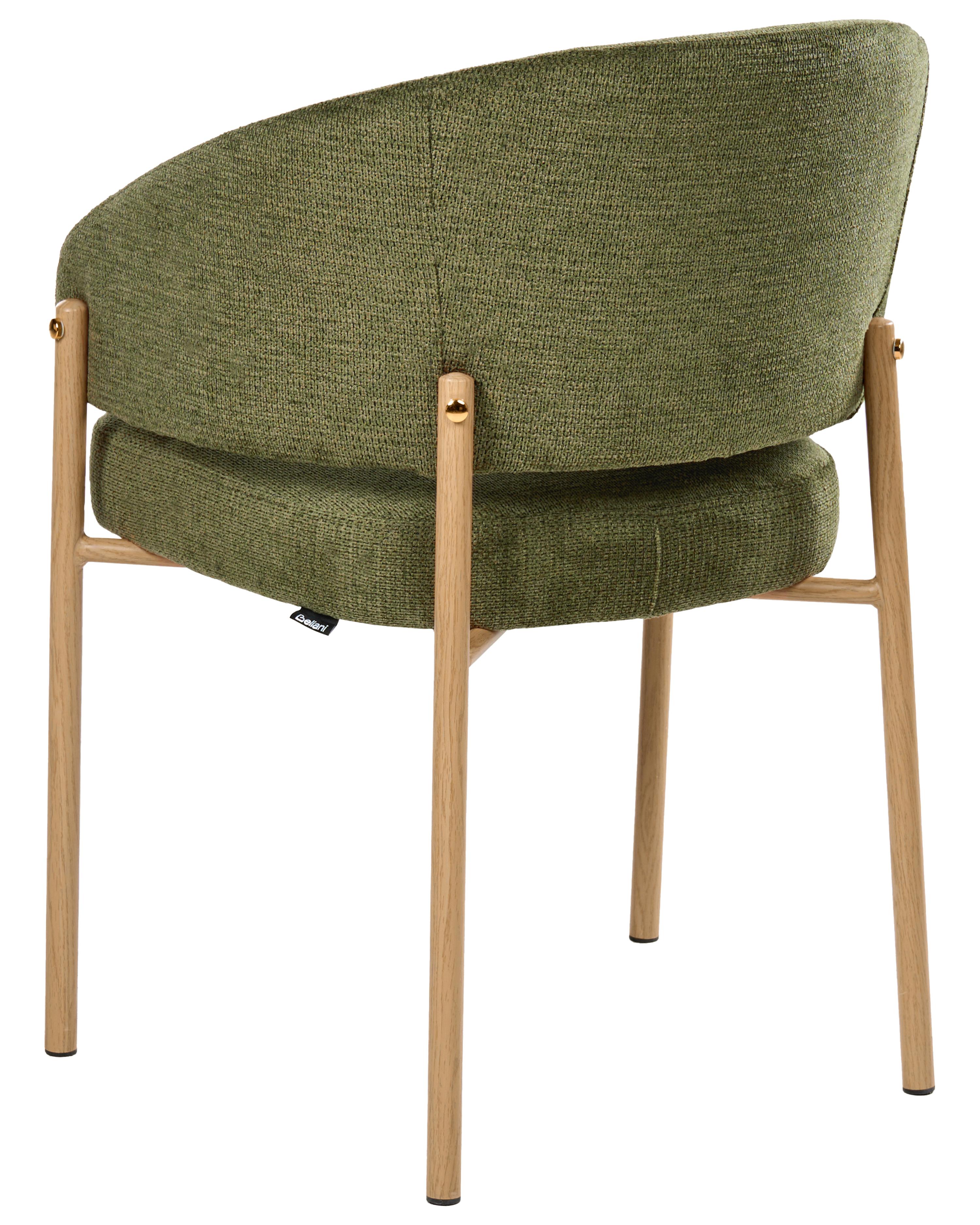 Set van 2 eetkamerstoelen ZANE Stof Groen