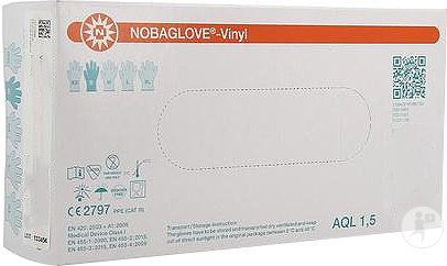 Noba Gants Vinyl Non-Poudrés Taille S Pièces 100