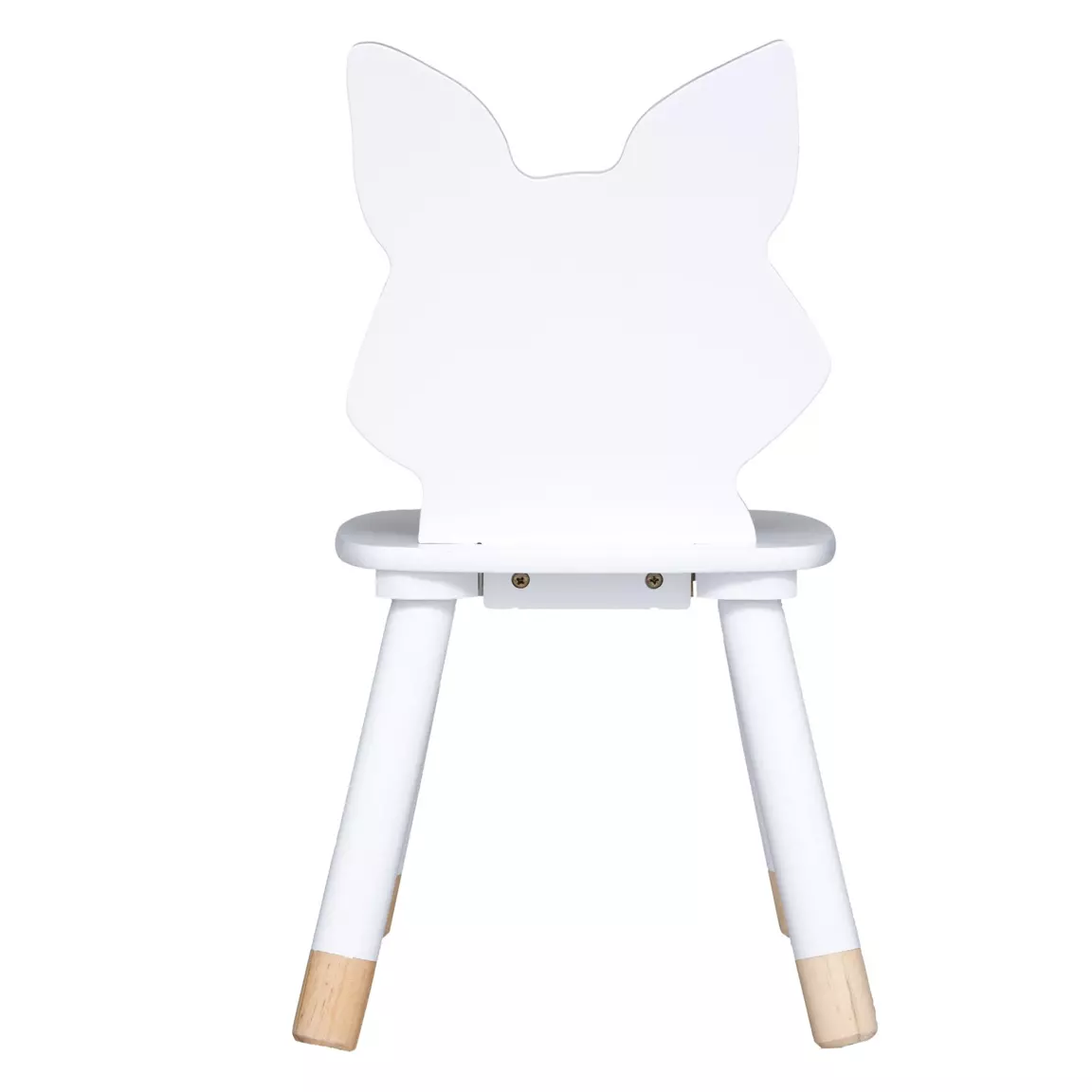 Chaise enfant bois (H52,5 cm) Douceur Renard Blanche