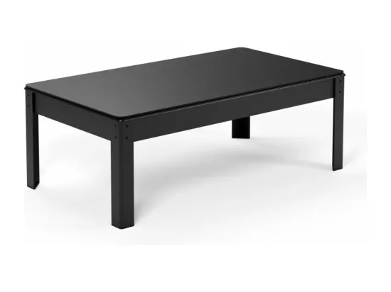 Billard Américain convertible table 4places KITBILL 5FT - 183 x 102 x 78 cm Plateau dînatoire et accessoires inclus - Noir