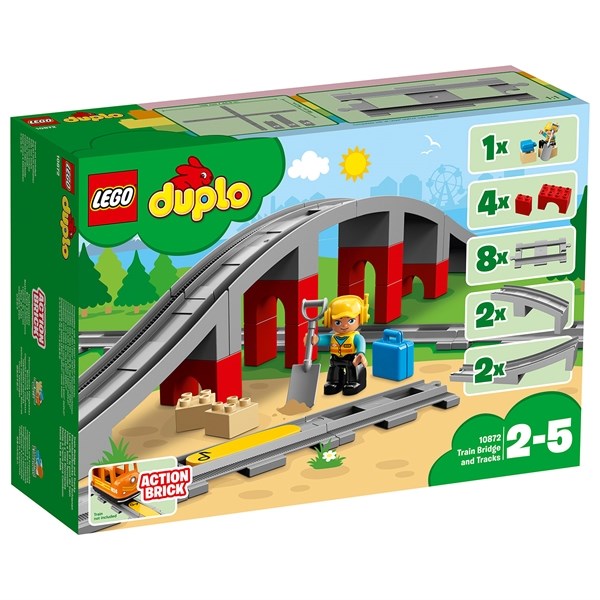 DUPLO® Togbro og Spor - LEGO® → Luksusbaby.dk