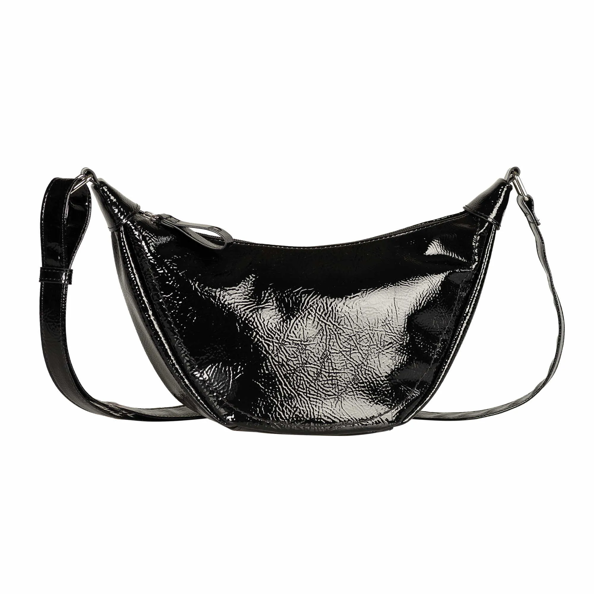 TOM TAILOR Gürteltasche / Bodybag Schwarz Lederimitat