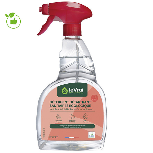 Nettoyant sanitaires détartrant anticalcaire Le Vrai 750 ml