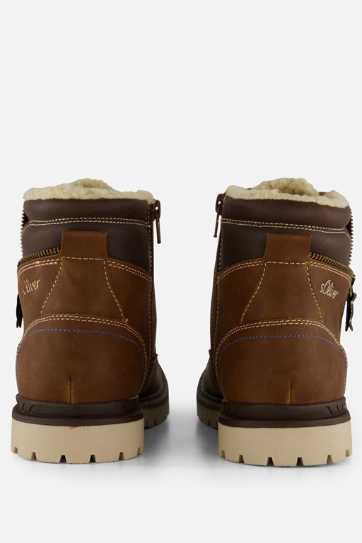 S.Oliver Veterboots cognac Synthetisch