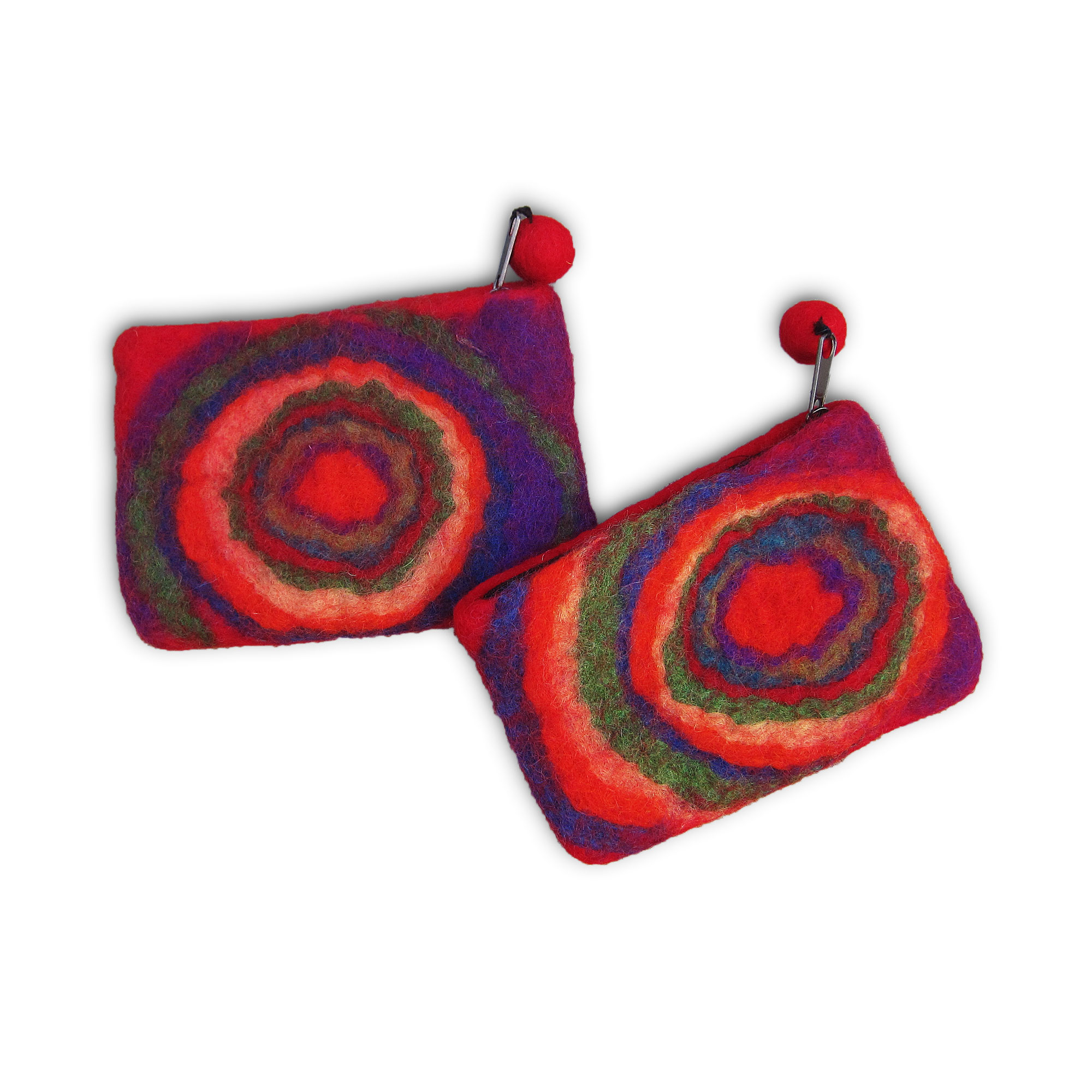 Filz-Etui 'Spirale' multicolor, B 16 cm, H 10 cm günstig bestellen