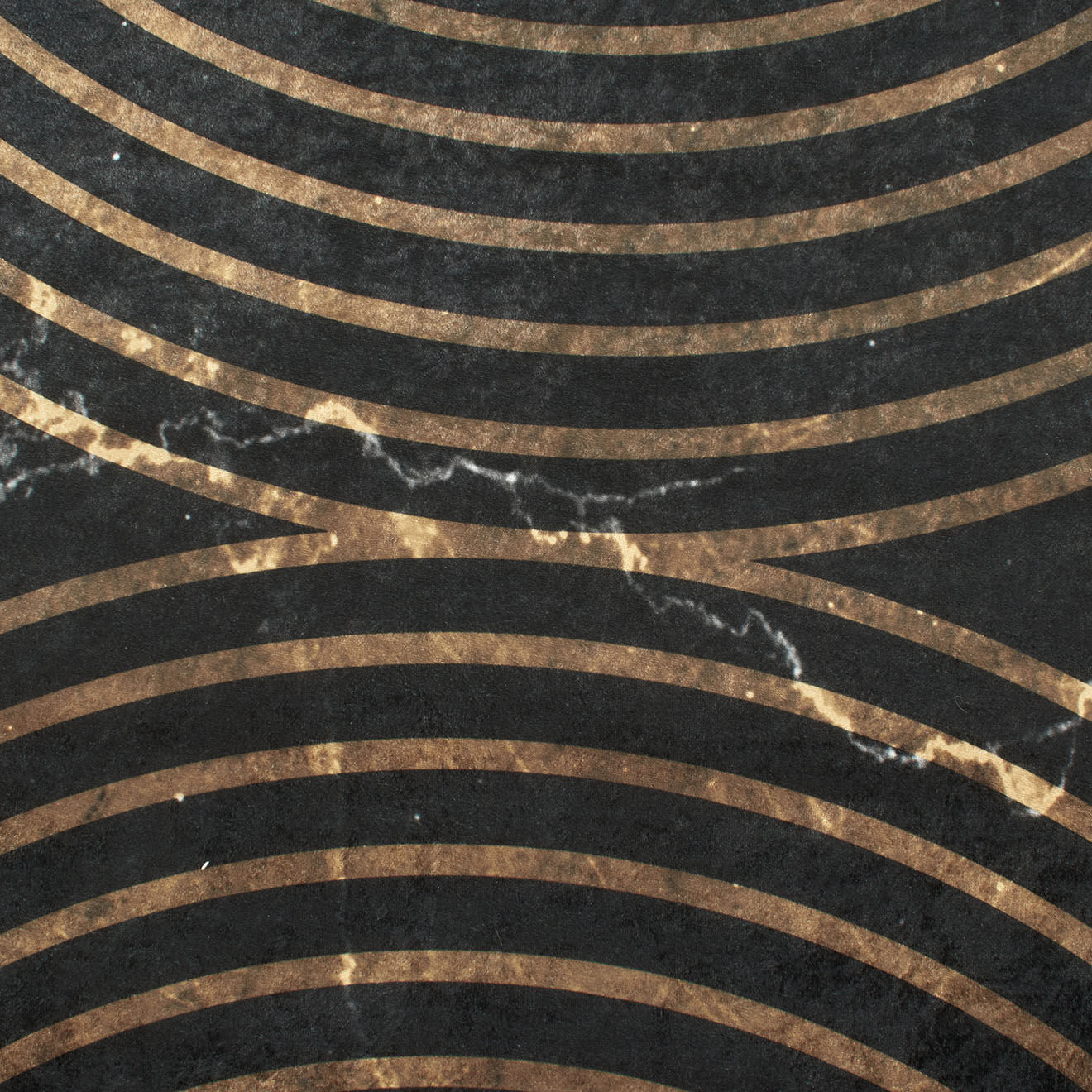 Nazar Rugs Tapis stampa doré/noir - 160x230 cm