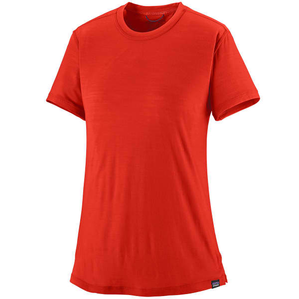 T-shirt randonnée PATAGONIA W'S CAP COOL MERINO BLEND SHIRT MADDER RED