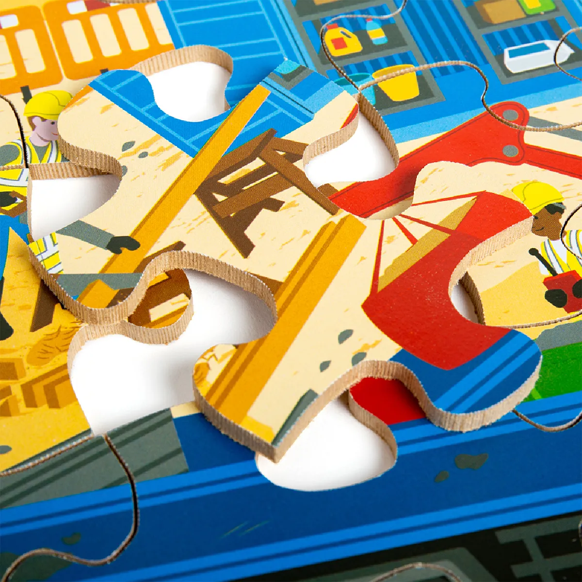 Bigjigs Toys Puzzle de sol de chantier