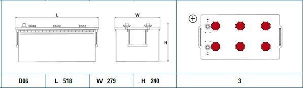 Exide - Endurance Pro - Accu - 225 Ah - 12V - SHD Technologie