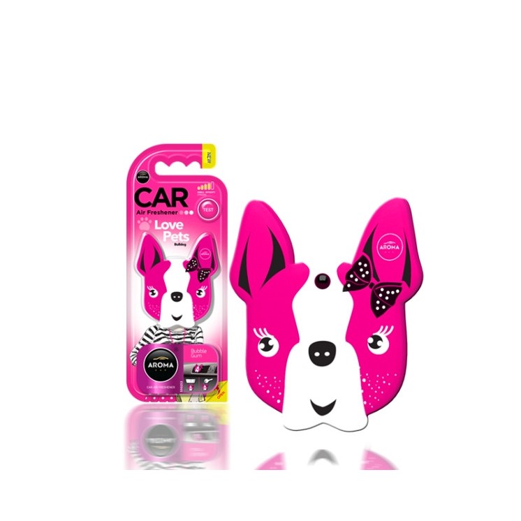 Aroma Auto Hond Autogeur Bubble Gum 1 stuk