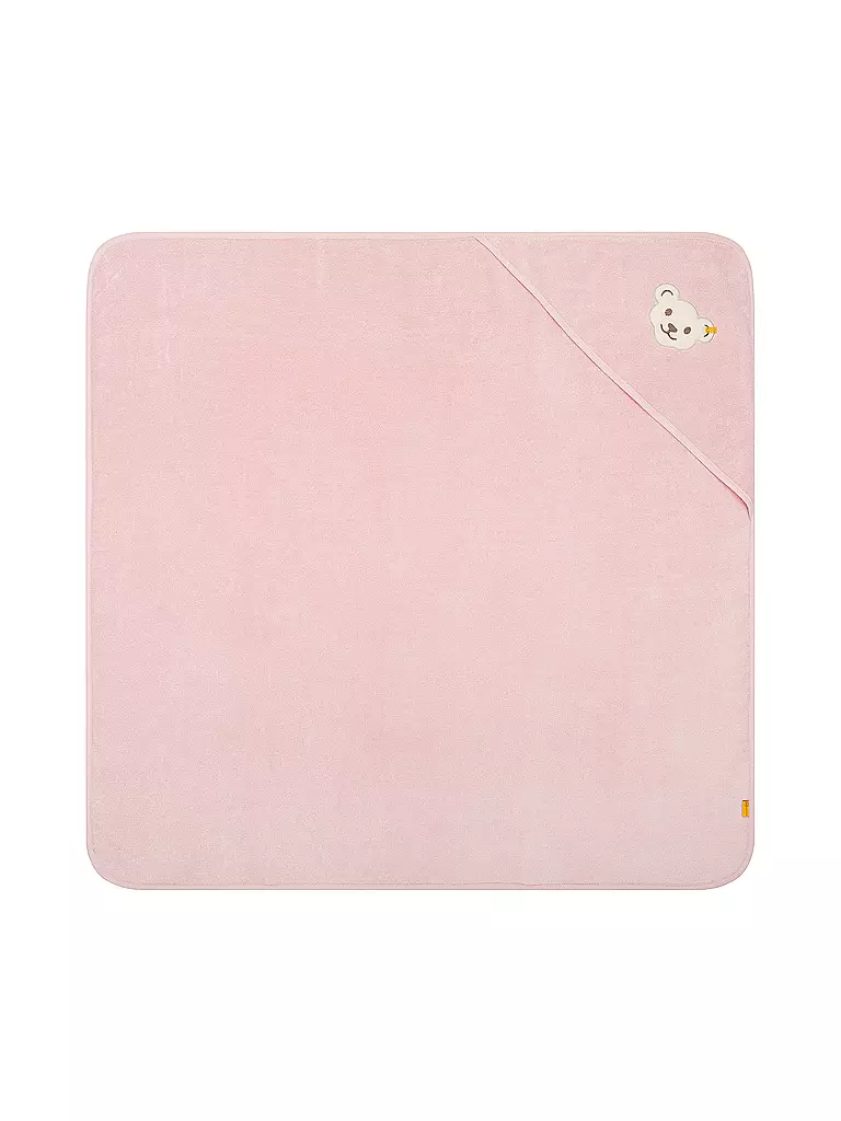 STEIFF Badetuch mit Kapuze  rosa
