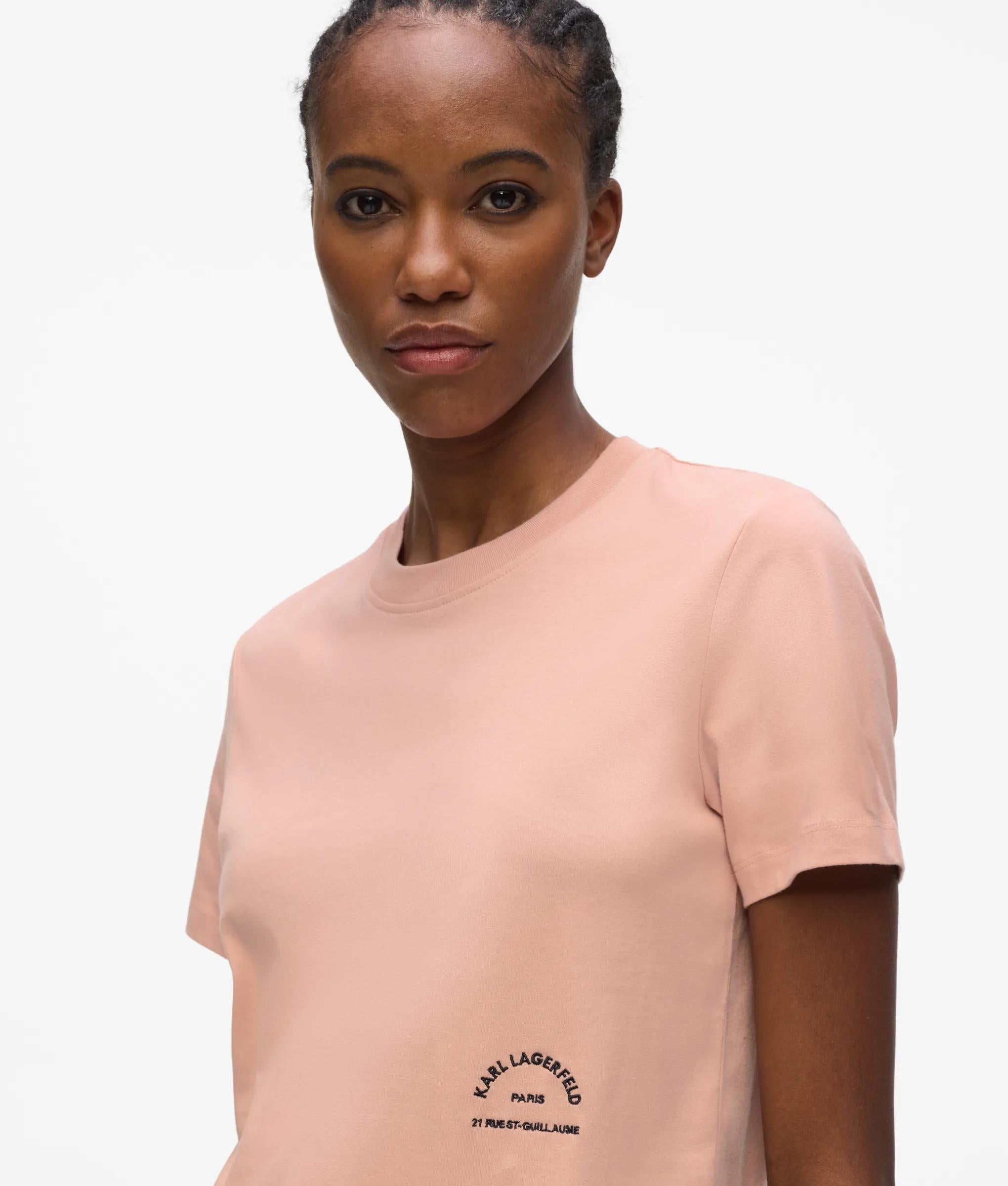 Rue St-Guillaume T-shirt met reguliere pasvorm