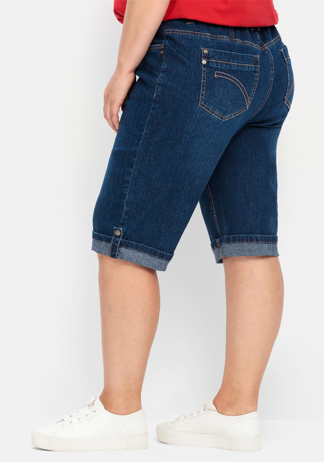 Sheego Jeansbermudas