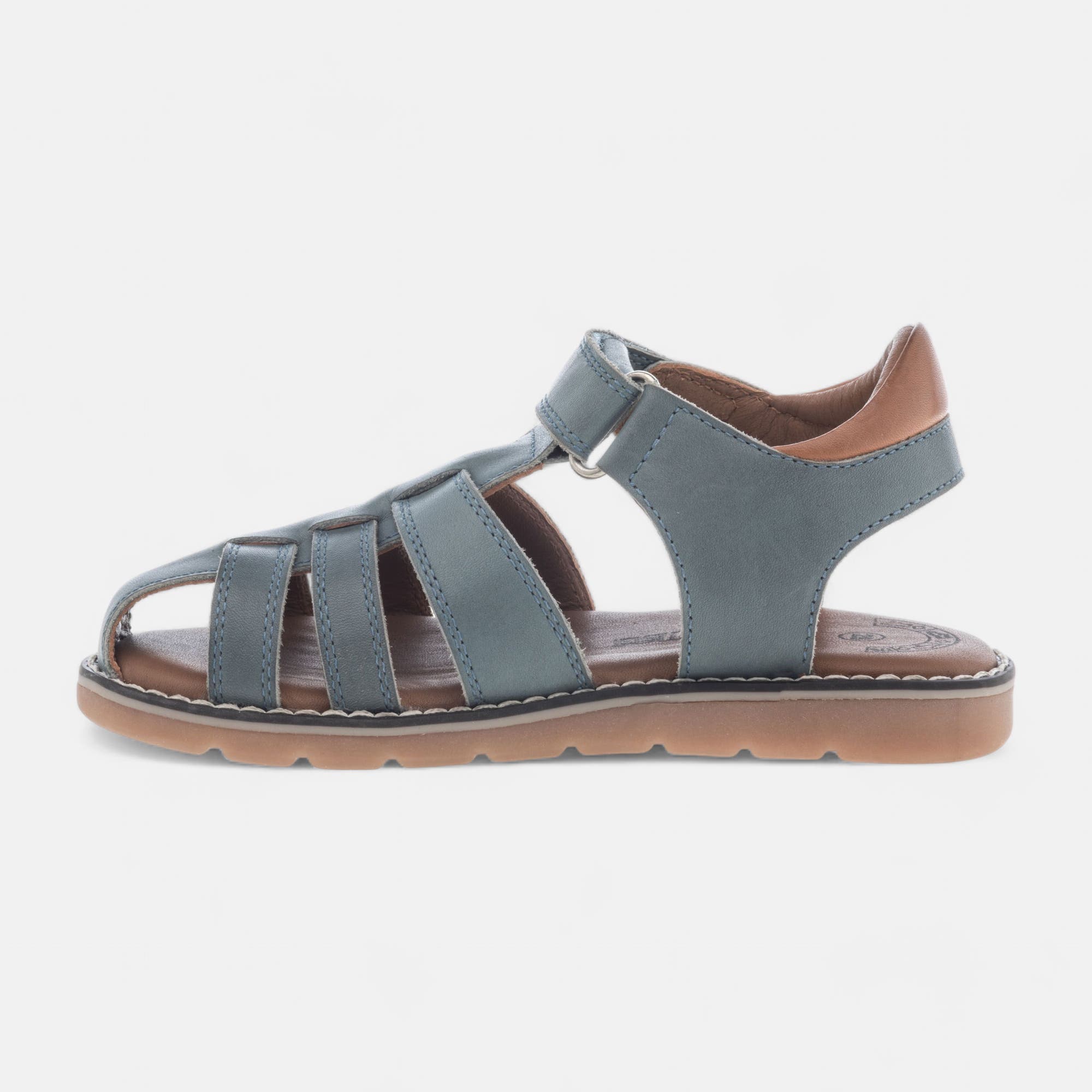 Sandales Garçon en cuir bleu