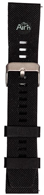 AIR’N - BRACELET MONTRE THEIA SILICONE NOIR 22 MM