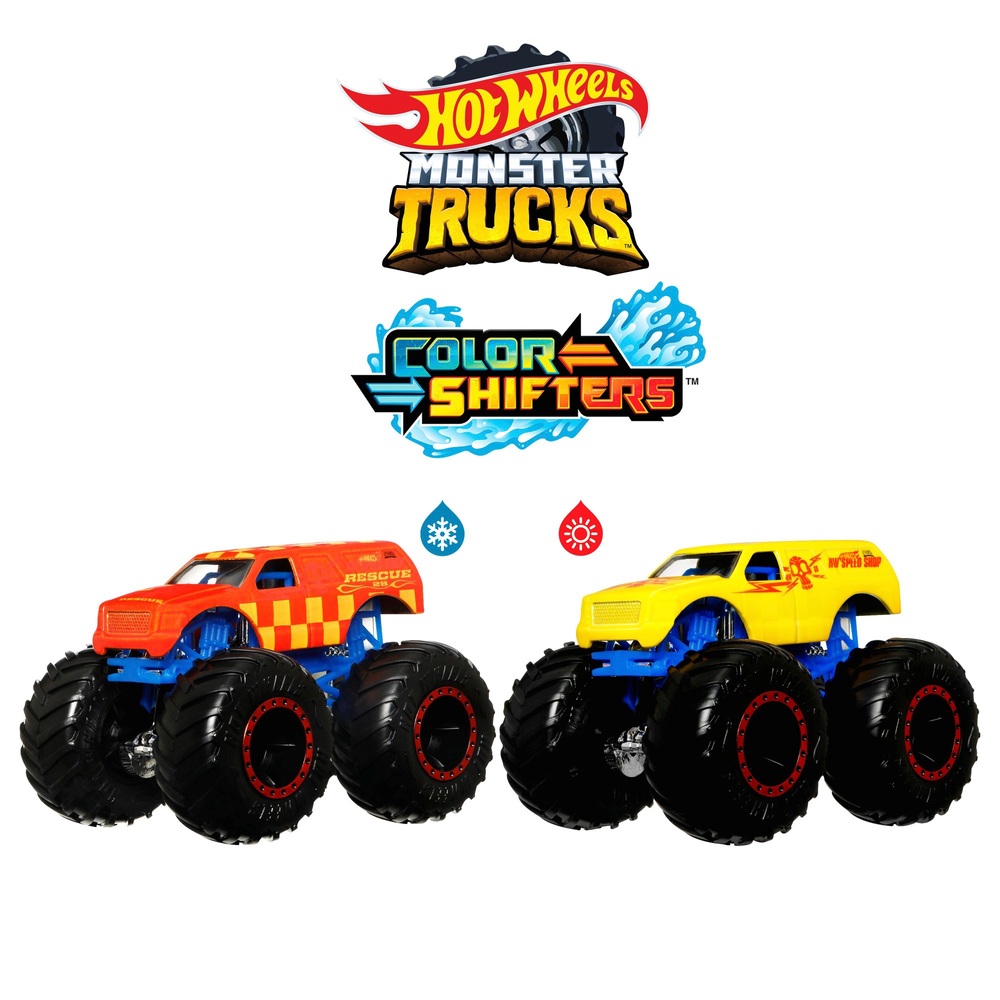 Hot Wheels Monster Trucks 1:64 Colour Shifters Fahrzeugsortiment