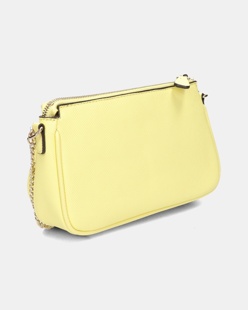 Guess Noelle DBL Pouch Cro Schoudertas  - geel
