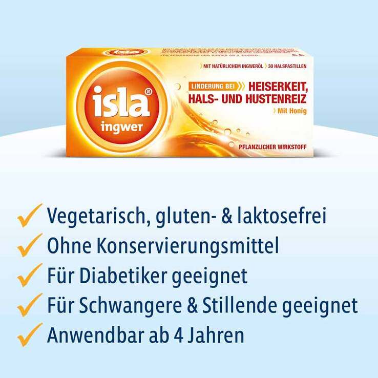 isla® ingwer Pastillen, 30 St