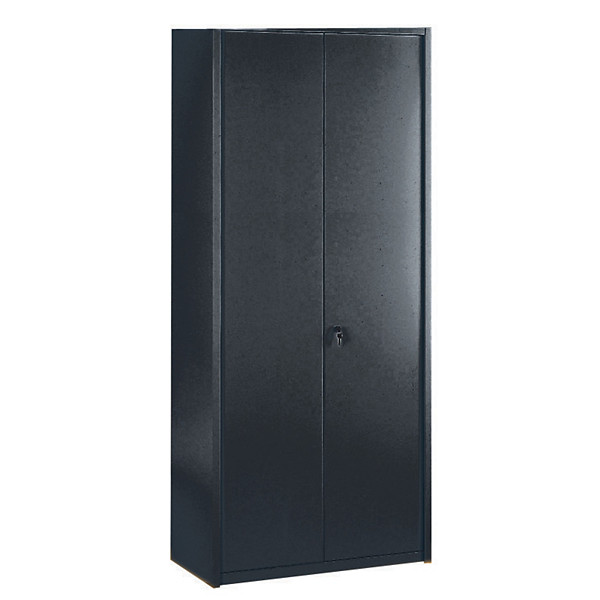 Armoire haute Primo, 3 tablettes, coloris anthracite