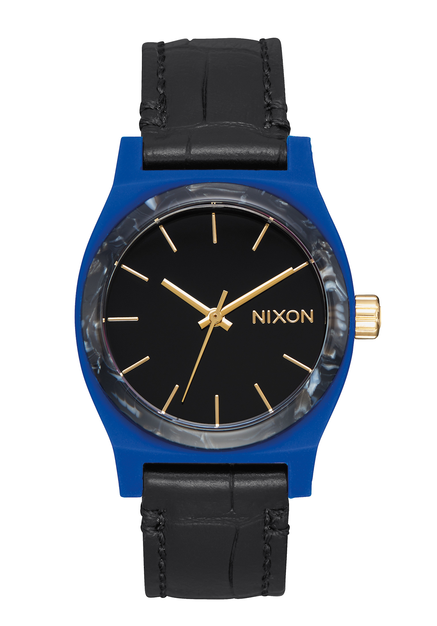 Nixon The Medium Time Teller Leather Navy / Mix A1172-2709