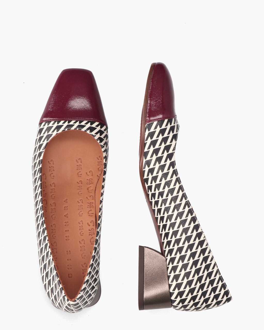 Chie Mihara Hailu Zwart/Off-White/Multicolor Damespumps