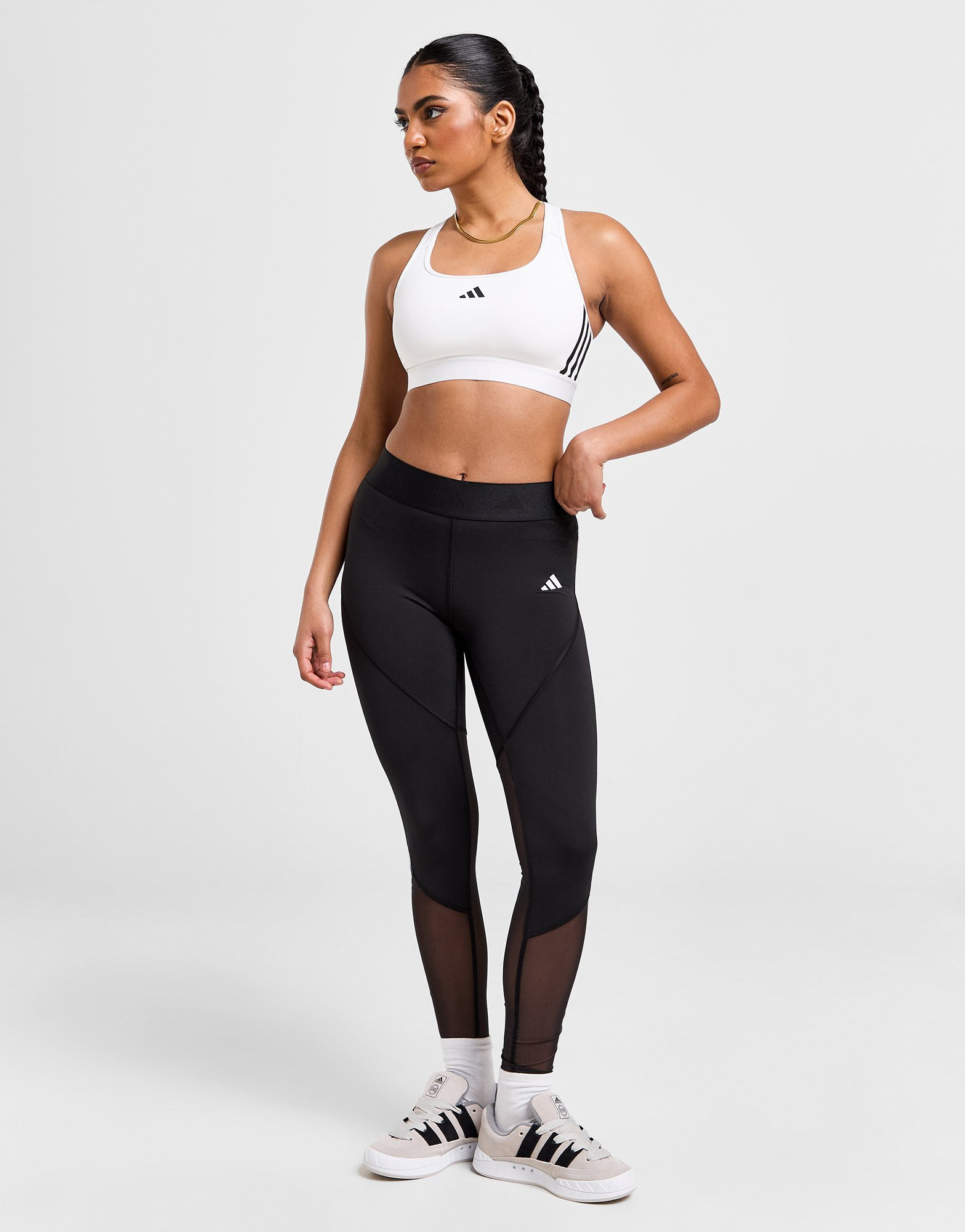 adidas Brassière de training Powerreact Hyperglam Maintien moyen