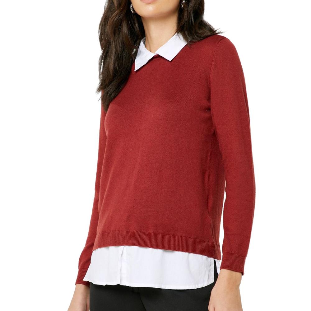 JDY Pull Bordeaux Femme Jacqueline de Yong Tara