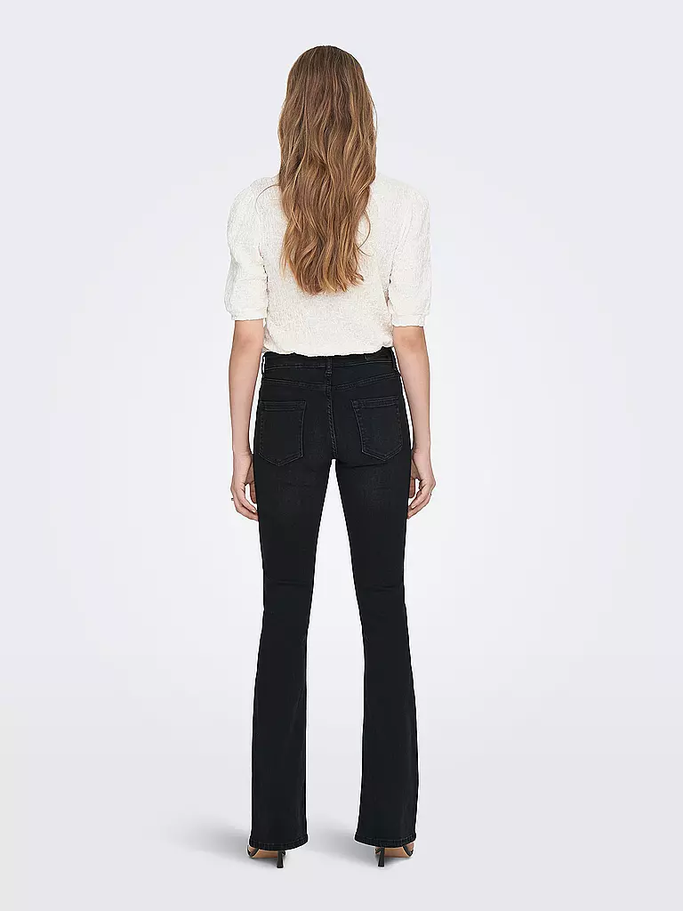 ONLY Jeans Flared Fit ONLBLUSH schwarz