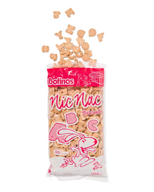 biscuits en forme de lettres nic nac 500g
