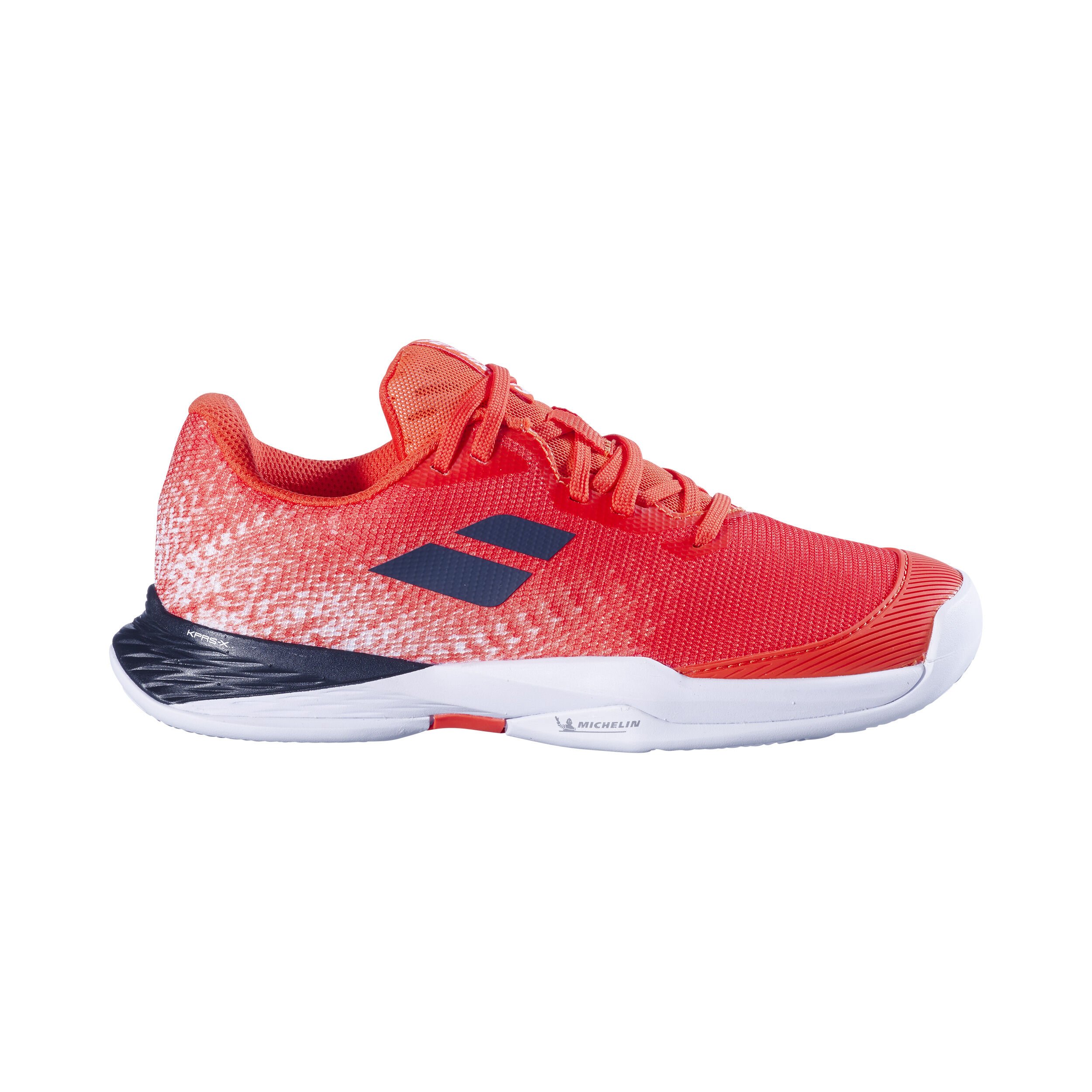 Babolat Jet Mach 3 CLAY Chaussure Terre Battue Enfants - Orange , Blanc