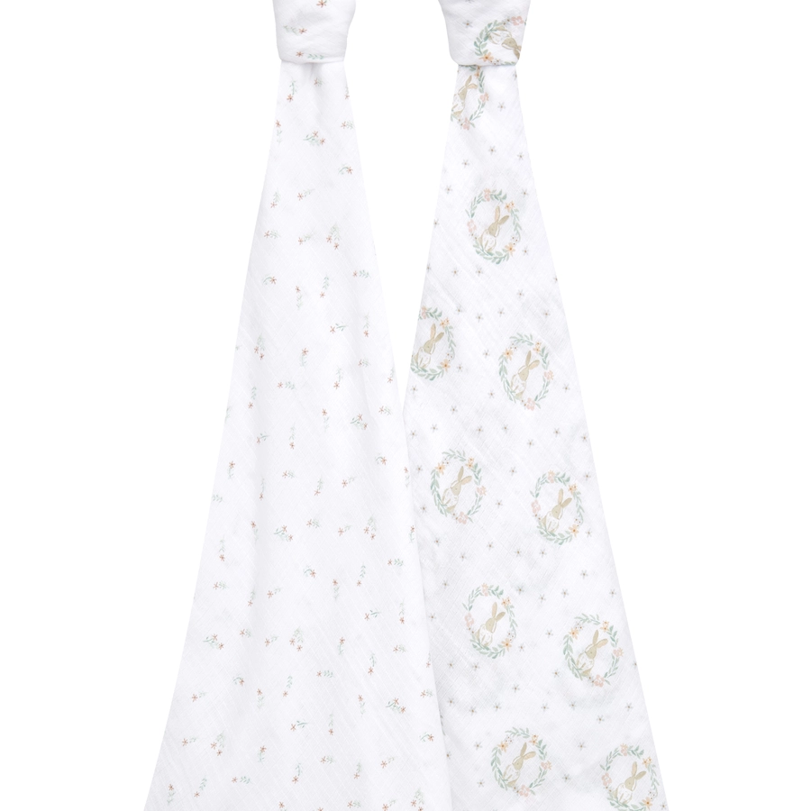 aden+anais™ Musslin Pucktuch 2er-Pack Blushing Bunnies