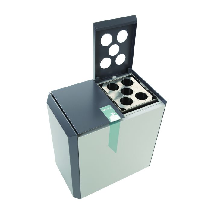 DutchDesign Brandveilige Afvalscheidingsunit Recyclostar 2 Bekerinzet 110 Liter