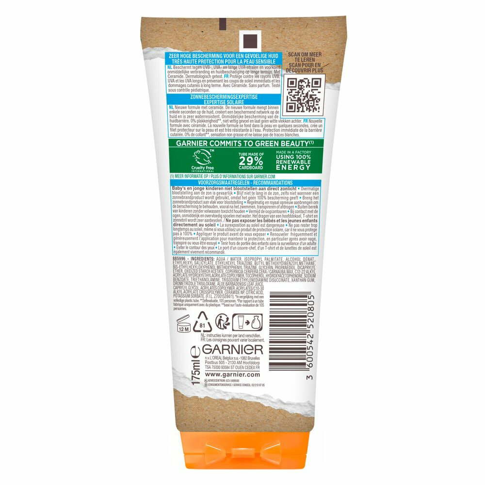 Garnier Ambre Solaire Kids WetSkin Milk SPF 50175 ml