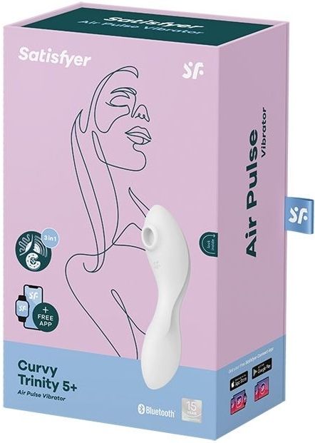 Satisfyer Curvy 5+ - Air Pulse Stimulator + Vibratie white