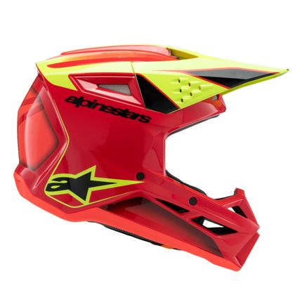 Casque cross Alpinestars SUPERTECH S-M3 - FRAY - ENFANT - Rouge / Jaune