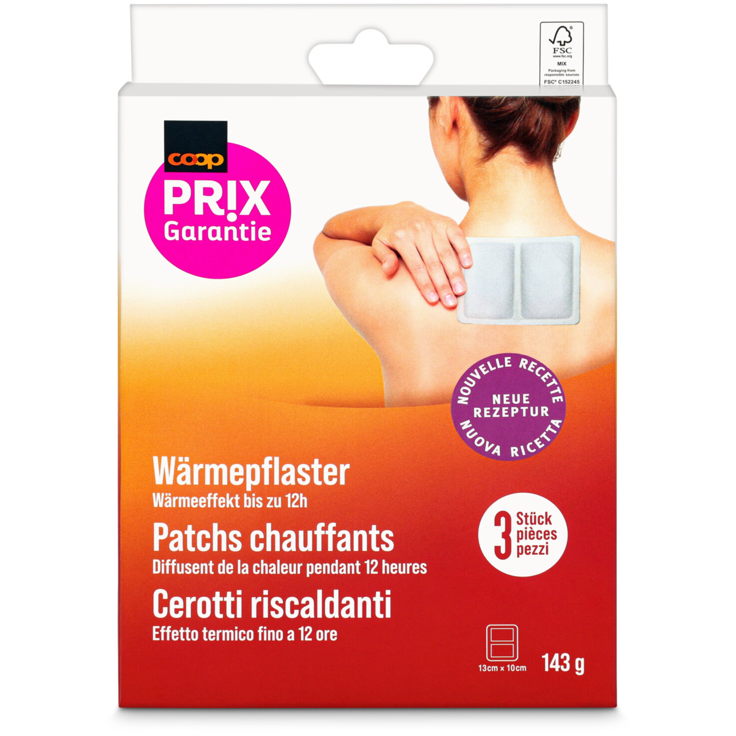 Prix Garantie Wärmepflaster 3 Stück